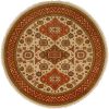 Red Rust Border with Ivory Field area rug 2