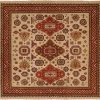 Red Rust Border with Ivory Field area rug 3