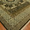 Tan and Ivory Border with Dark Java Brown Field area rug 2
