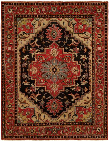 red black area rug