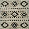 Navajo Rug Design - Natural Grey Black and Ivory area rug
